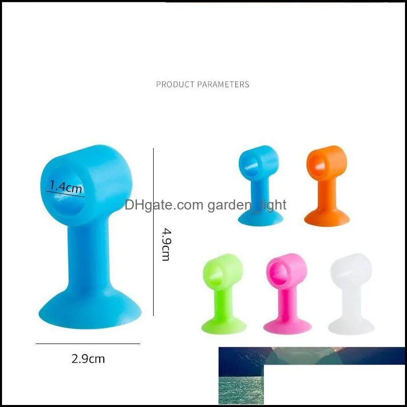 5pcs silicone anticollision house door stopper doorknob wall mute crash pad cushion cabinet door handle lock silencer attached