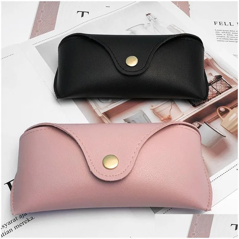 sunglasses cases pu leather glasses case sunglasses glasses case students soft durable high quality portable eyeglasses glasses case