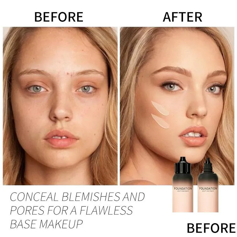 qic baby flasche liquid foundation makeup bb cream moisturizer full coverage 12 hours longlasting waterproof oil control lightweight concealer make