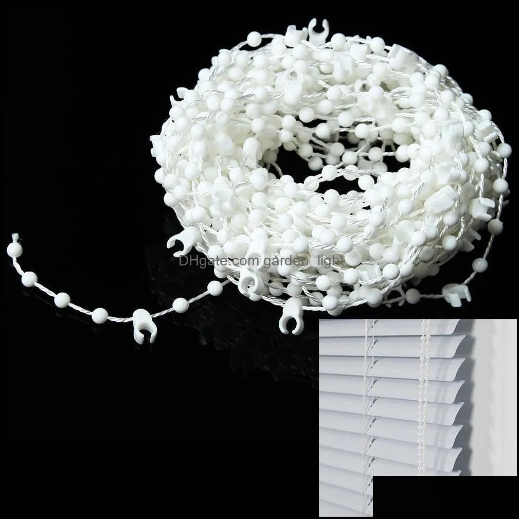 wholesale2016 white beads chain roller blind shade vertical blinds room window shutter 10m plastic