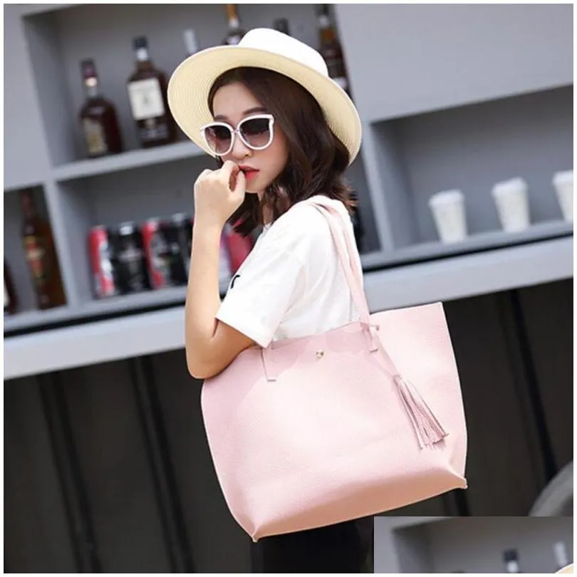 storage bags women handbag messenger shoulder big leather bag female black lady tote crossbody ladies hand bagsgift