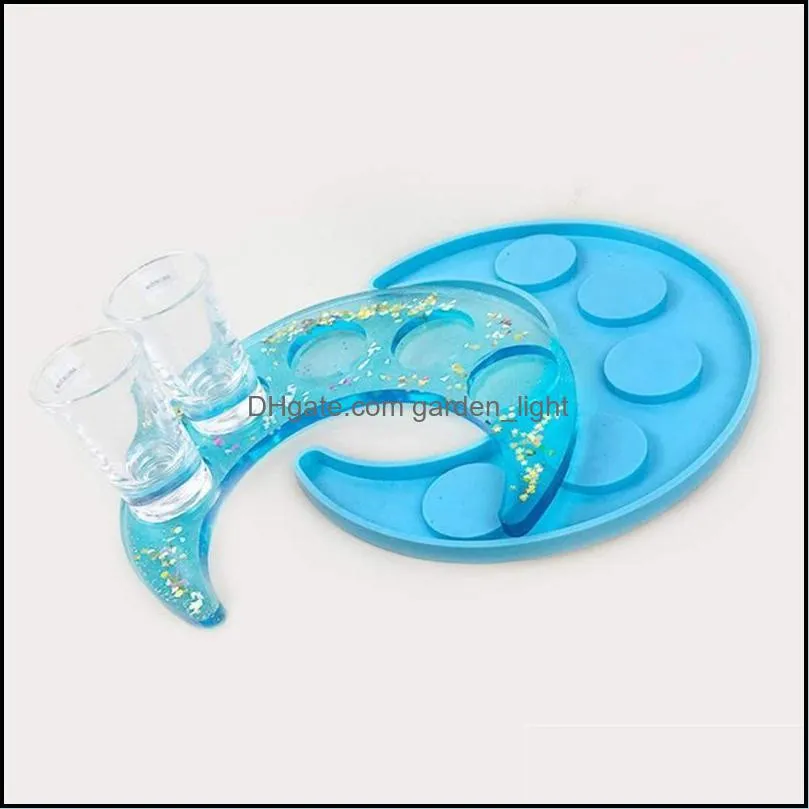 baking pastry tools champagne glass mold silicone wine beer rack mirror moldcasting molds for lover party diy craft