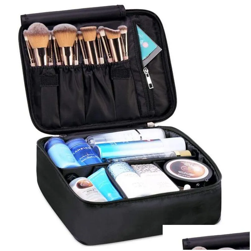 travel makeup bag cosmetic storage bag storage box make up case organizer brush holder wash waterproof portable large simple