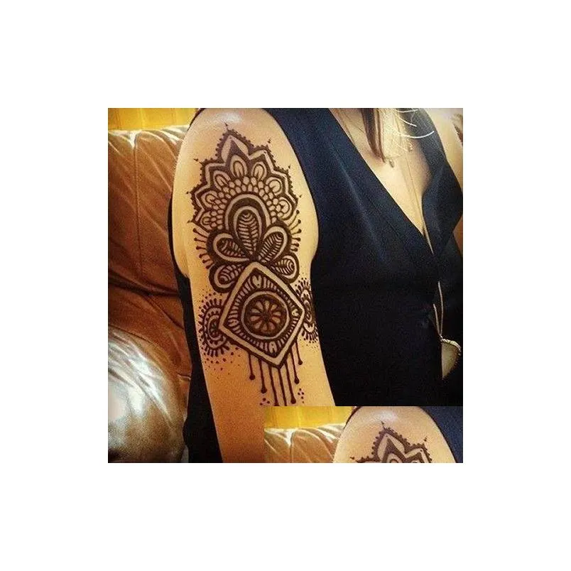 high quality henna tattoo paint for body art natural inaian tattoo henna paste for body drawing brown arabic tattoos