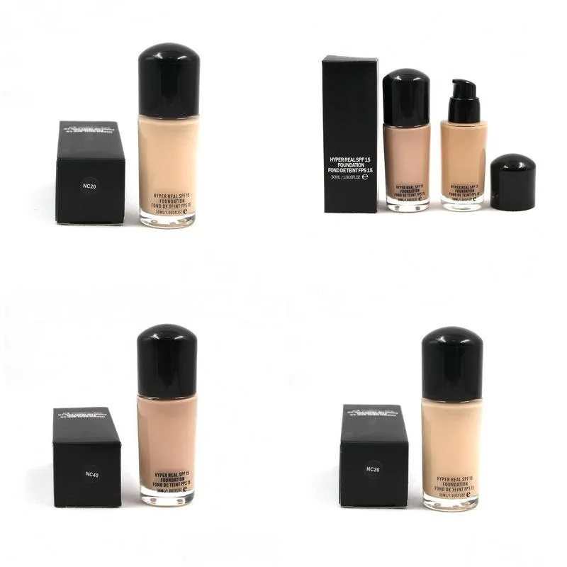 face primer makeup foundation spf 15 moisturizer cream liquid shade woman high coverage nc20 nc40 30ml wholesale make up foundations