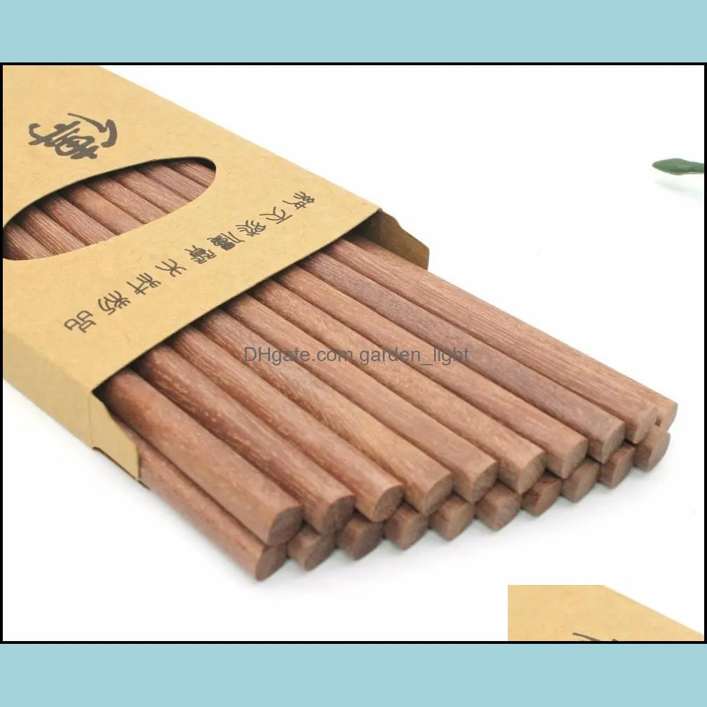 red sandalwood chicken wing wooden chopsticks wholesale 10pairs/ set el supplies can be logo 25cm