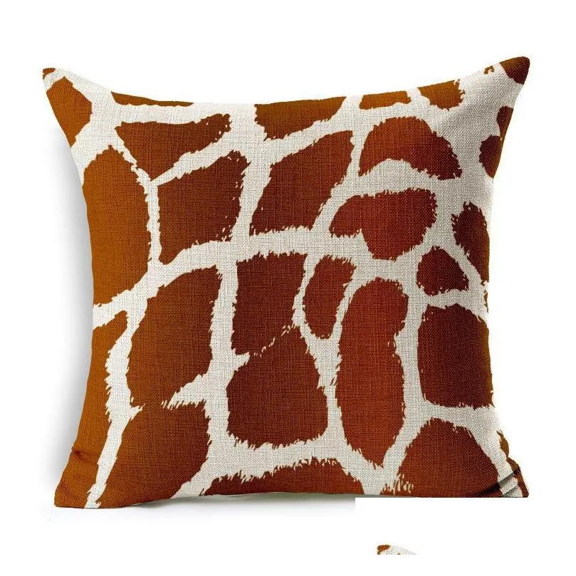 cushion/decorative pillow fashion couch cushion cover giraffe leopard tiger zebra decorative covers housse de coussin for sofa