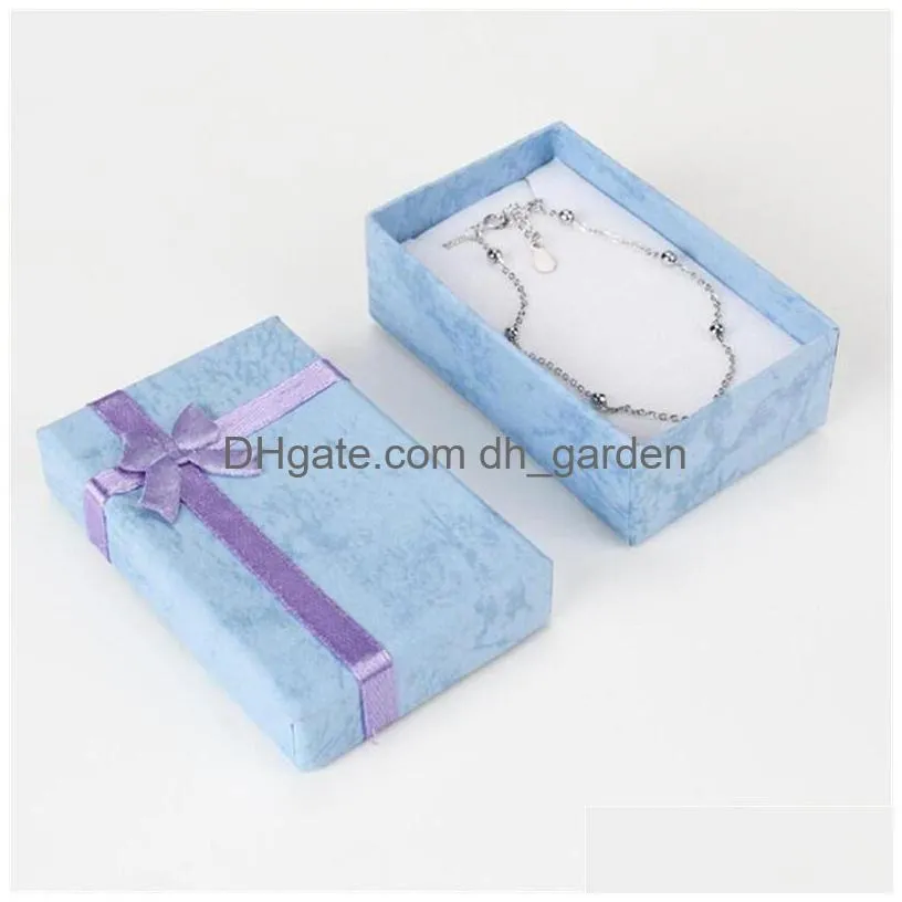 jewelry gift boxes cardboard ring cases with padding gifts paper box for earring pendants necklaces beads