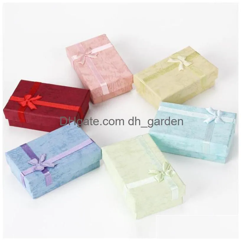 jewelry gift boxes cardboard ring cases with padding gifts paper box for earring pendants necklaces beads