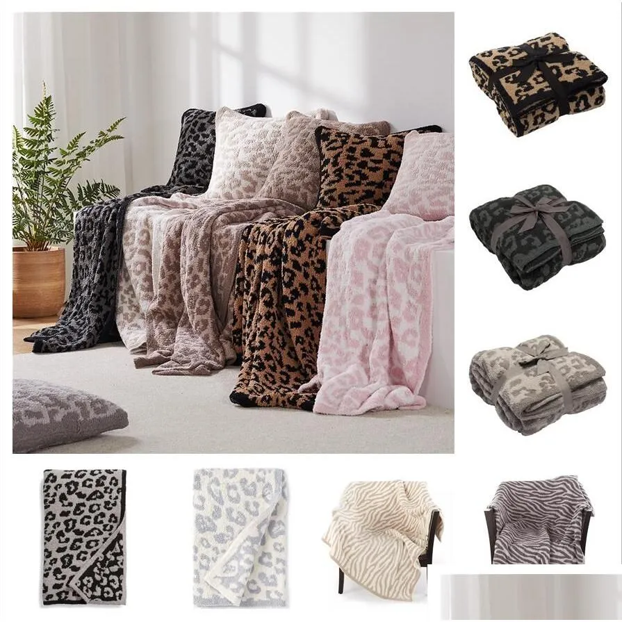 leopard designs blanket soft plush wool childrens audlt knitted home soft cover throw travel blankets