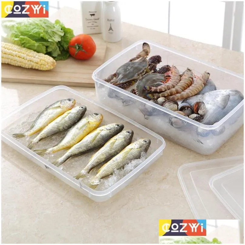 storage bottles jars 6000ml plastic food box fridge zer freshness boxes house hold kitchen containers