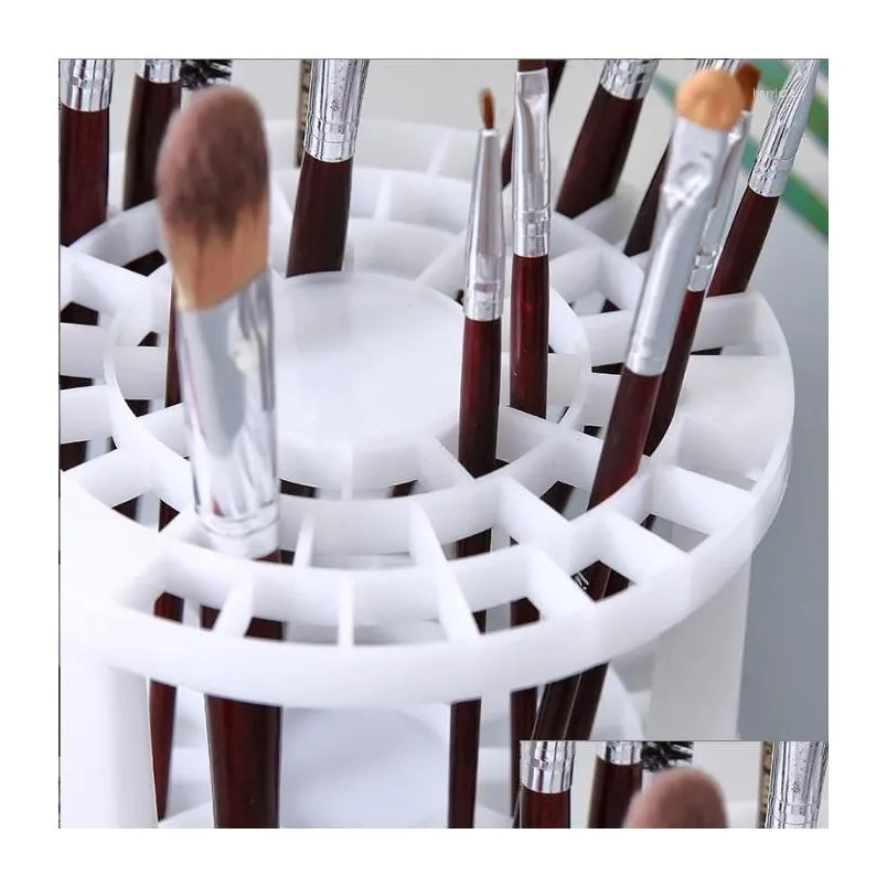 makeup brushes storage multifunction largecapacity cosmetic brush holder airdry stand