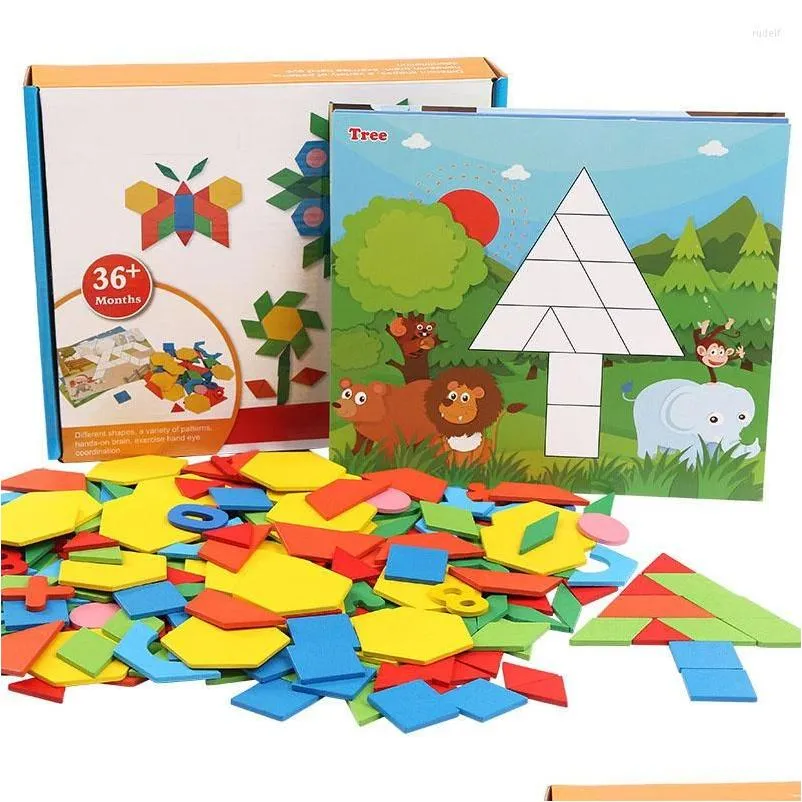 paintings 250 piece color changed diy jigsaw puzzle toys baby montessori wooden learning educational for children