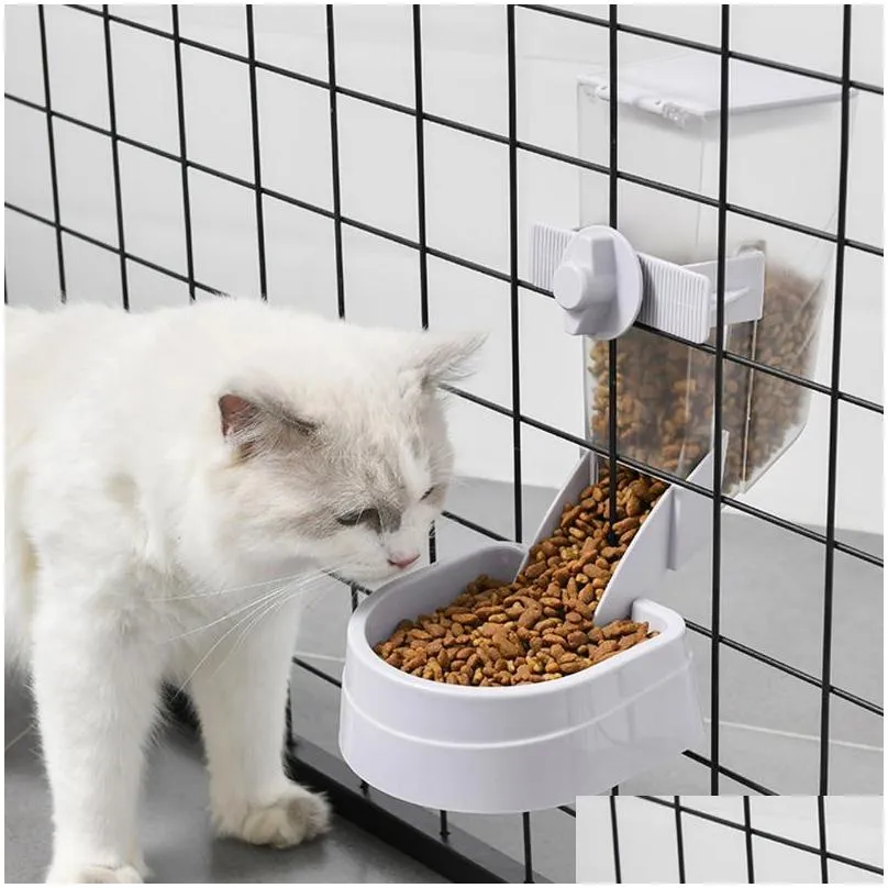 dog bowls feeders 2l pet hanging food dispenser multipurpose cats parrots birds foodstuff feeder cage device adjusted hangable bowl