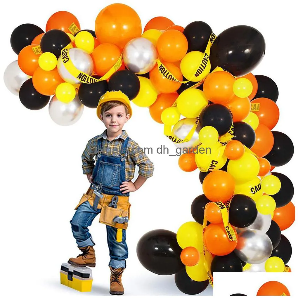 christmas party supplies engineering car theme party package childrens birthday decoration balloon dessert table