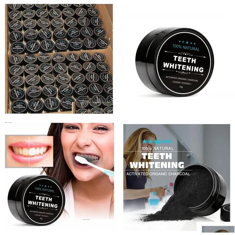 dropshipping daily use teeth whitening scaling powder oral hygiene cleaning packing premium activated bamboo charcoal powder teeth