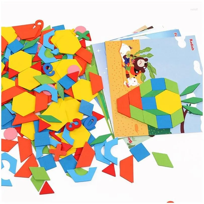 paintings 250 piece color changed diy jigsaw puzzle toys baby montessori wooden learning educational for children