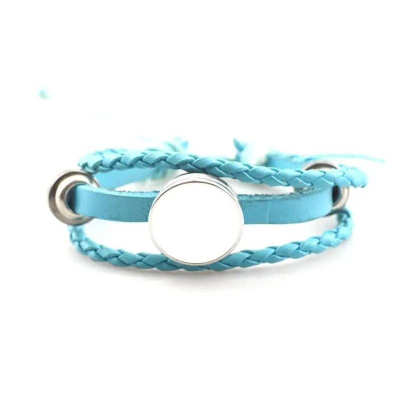 sublimation blanks charm bracelets party favor mdf braided hand decorative rope diy p o valentines day gift brace lace
