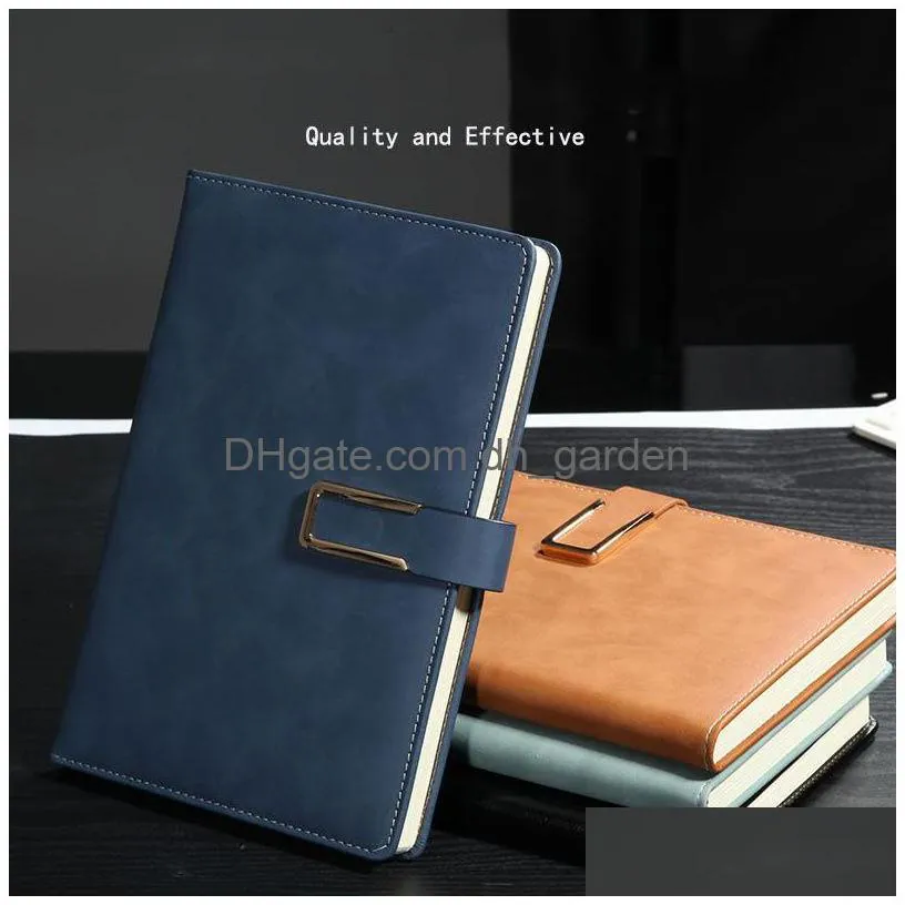 pu leather journal notebook vintage notepad magnetic closure writing classic diary with lined paper for travel planner daily notes