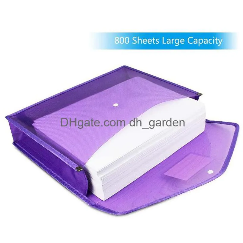 a4 plastic file wallet envelope expanding files folder document organizer pocket waterproof accordion file pouch office storage