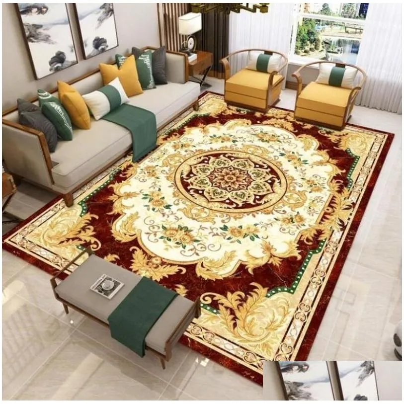 carpets european style  art area rug for living room nonslip kitchen carpet bedroom floor mat outdoor parlor home decor