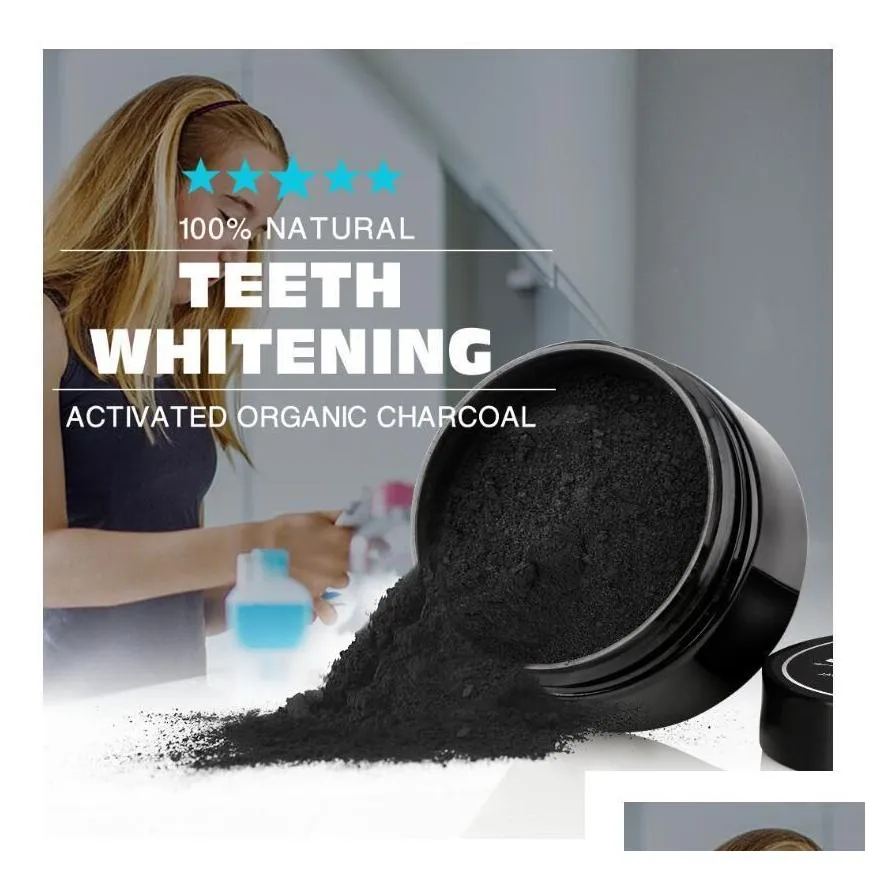 dropshipping daily use teeth whitening scaling powder oral hygiene cleaning packing premium activated bamboo charcoal powder teeth