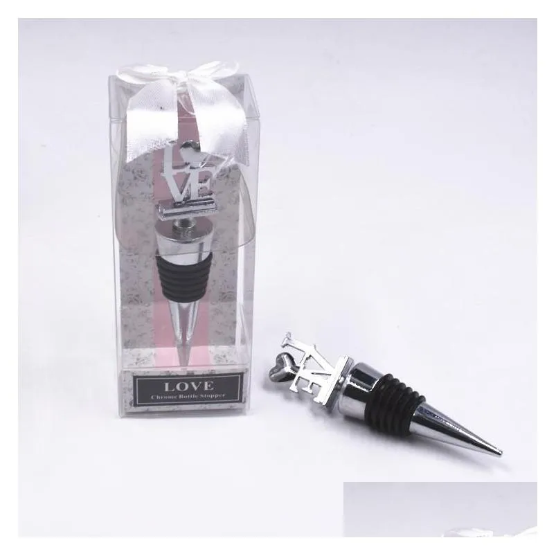 romantic letter love red wine bottle stopper creative european small gifts wedding favor valentines day giftfp1020