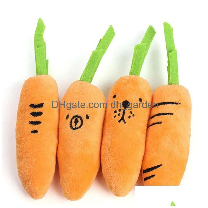 pet plush toy cartoon biteresistant plush sound radish expression dog toy vegetable carrot pet squeak toy puppy