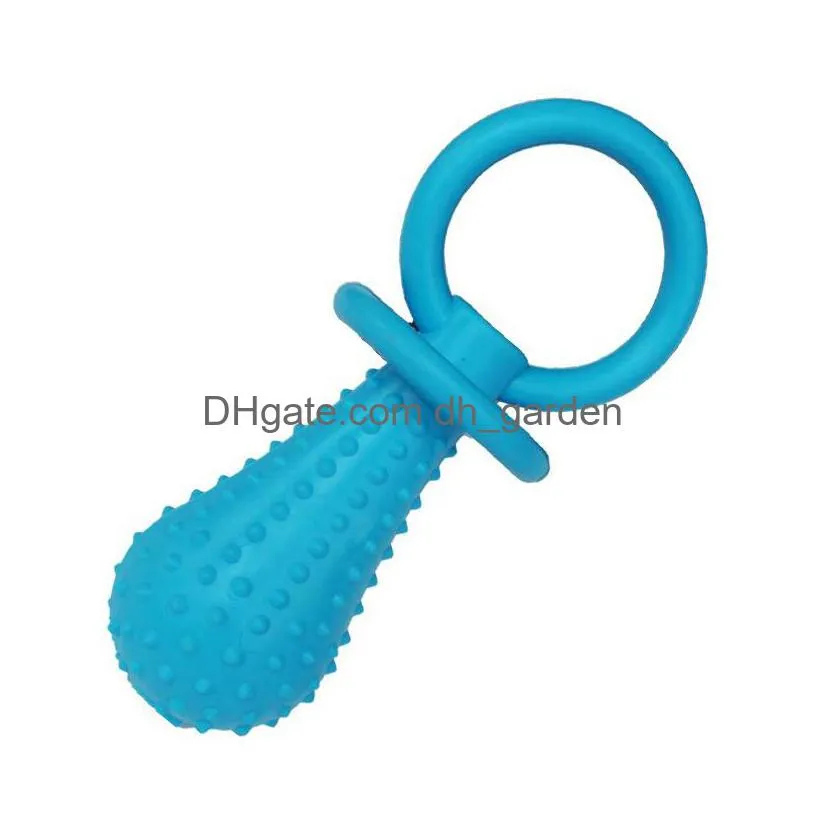 pet rubber pacifier dog toy interactive rubber soother pet dog cat puppy elasticity teeth dog chew toys tooth cleaning toy