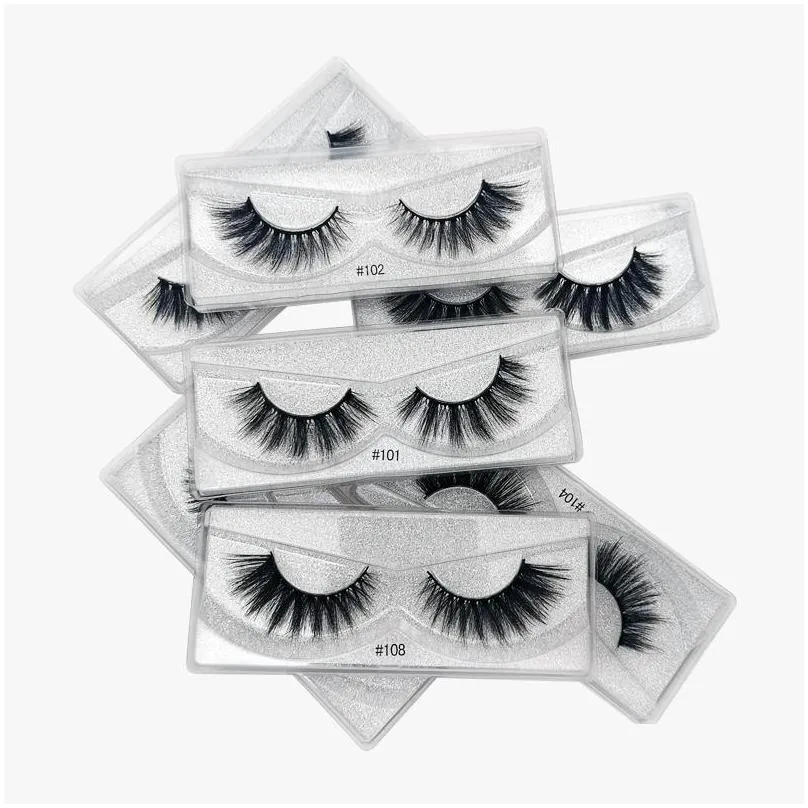 eyelashes wholesale 20/30/50/100 pairs 3d mink lashes natural false eyelashes hand made