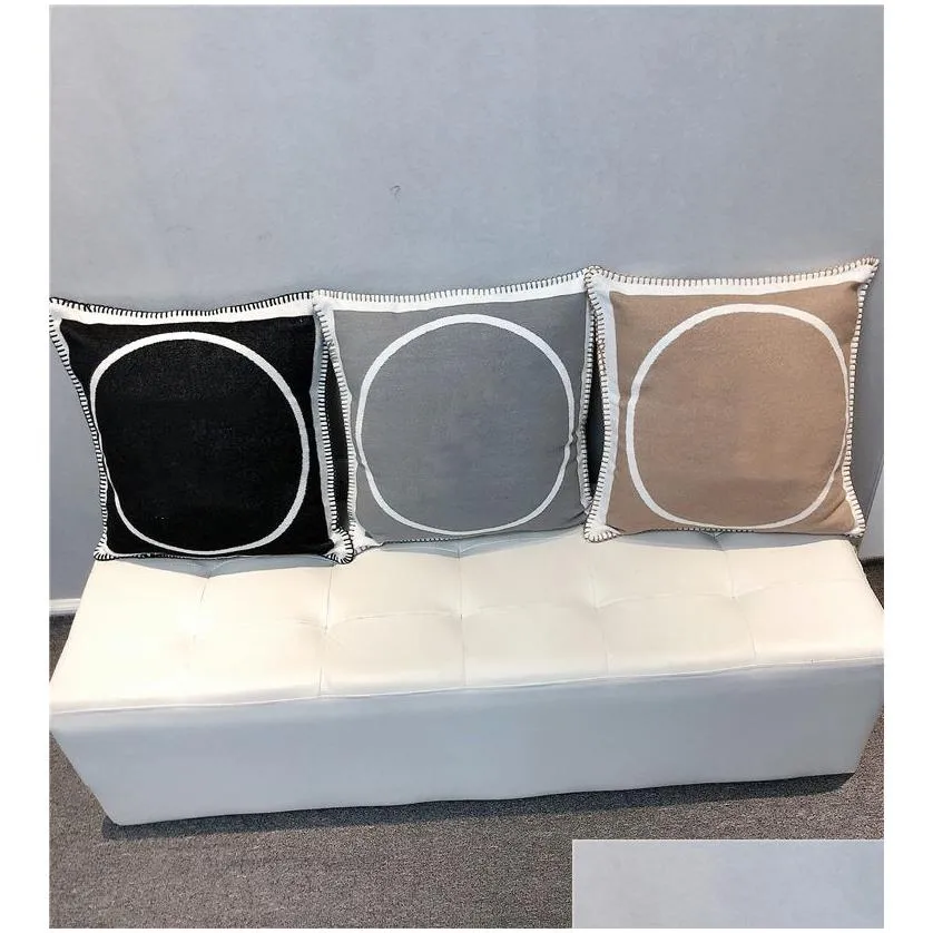 delicate decorative pillow designer cushion pillowcase letter c print fashion throw cushions pillows covers home textiles 45x45cm