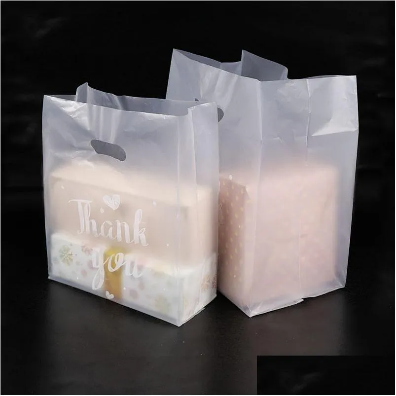 gift wrap thank you plastic gift bag cloth storage shopping bag with handle party wedding candy cake wrapping