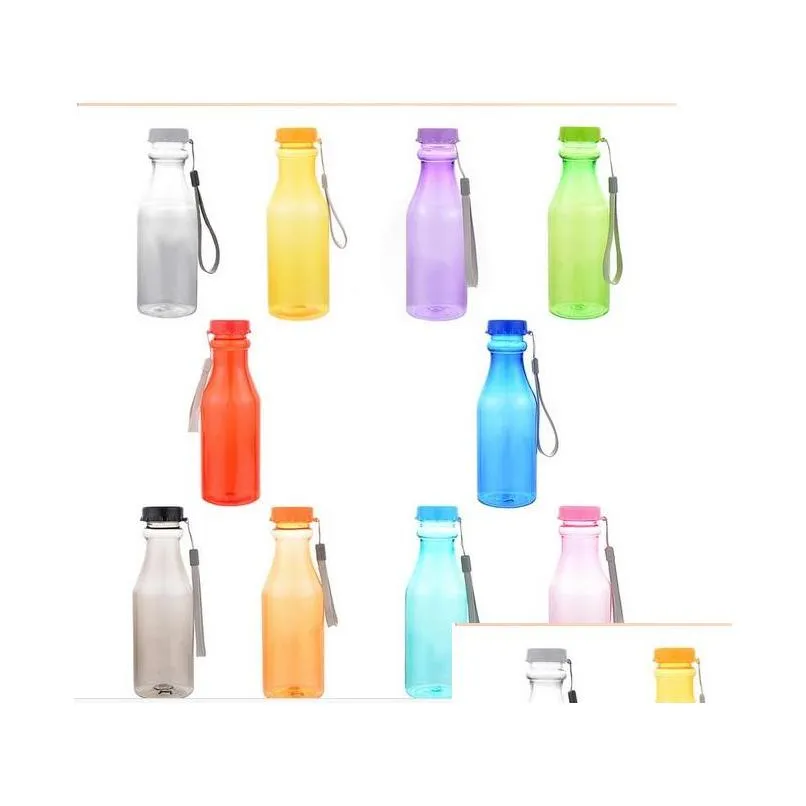 550ml plastic sports bottles for water leakproof yoga gym fitness shaker unbreakable bottle fit children