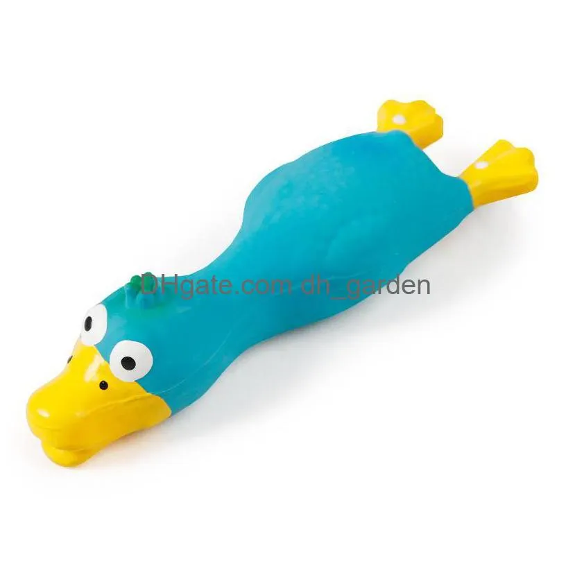 natural latex pet dog screaming chicken duck toy squeaker fun sound rubber training playing toy puppy chewing toy tooth cleaning