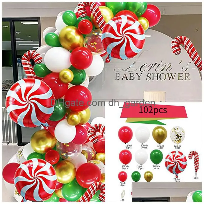 christmas party supplies balloon set crutches candy aluminum film balloon decoration new year arch