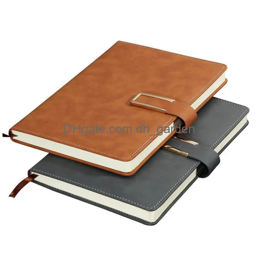 pu leather journal notebook vintage notepad magnetic closure writing classic diary with lined paper for travel planner daily notes