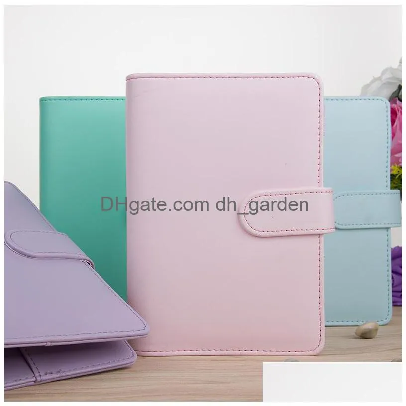 pu leather notebook cover clip a5 a6 notebooks loose leaf binder personal planner covers for filler paper