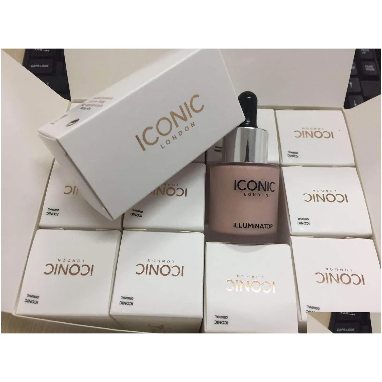 in stock iconic london illuminator liquid highlight 6 colors glow shine original moon beam 24k gold lrie rose dropshipping