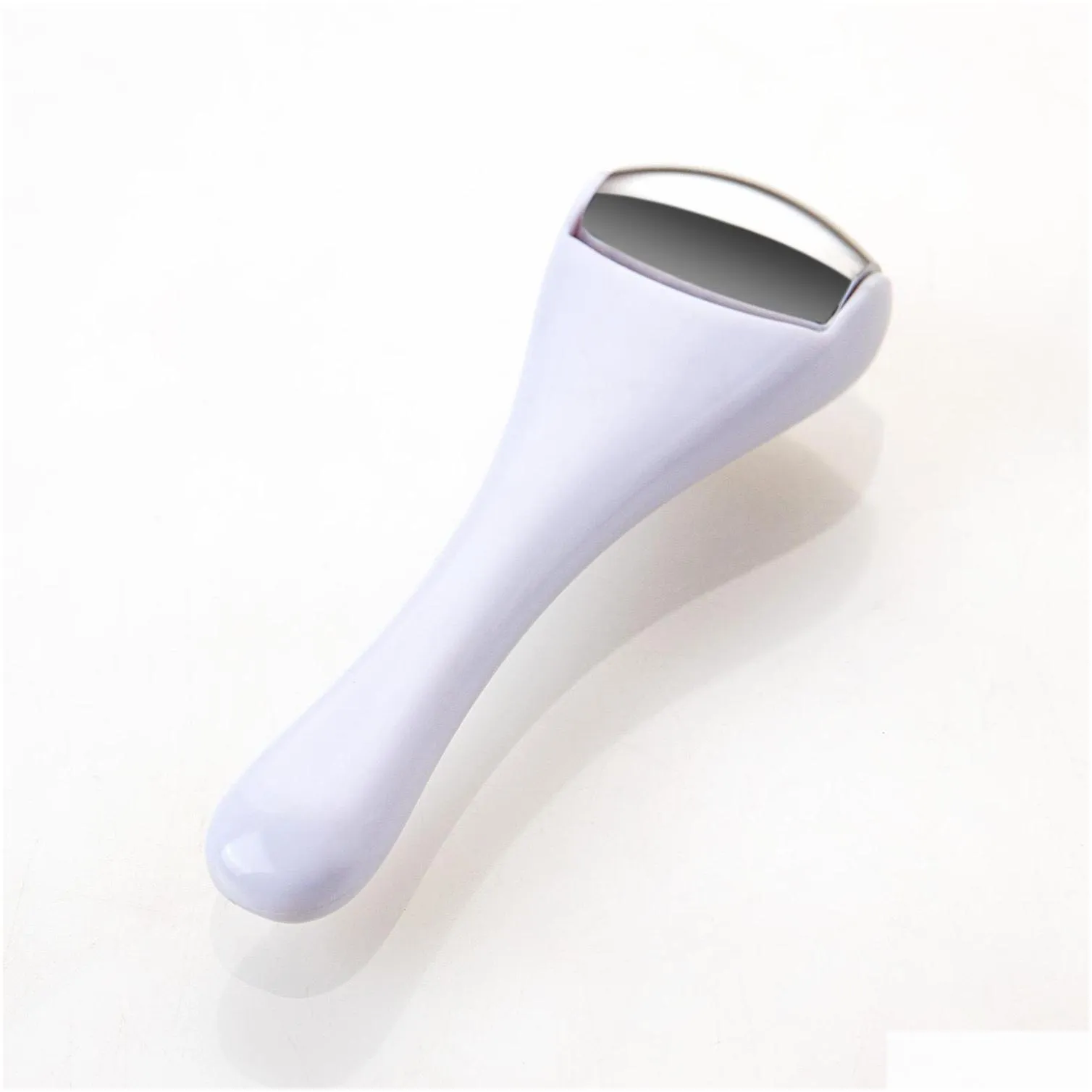 wholesale face massager mini ice roller for eye puffiness party favor stainless steel rollers women eyes massager tighten pores undereye relief skin