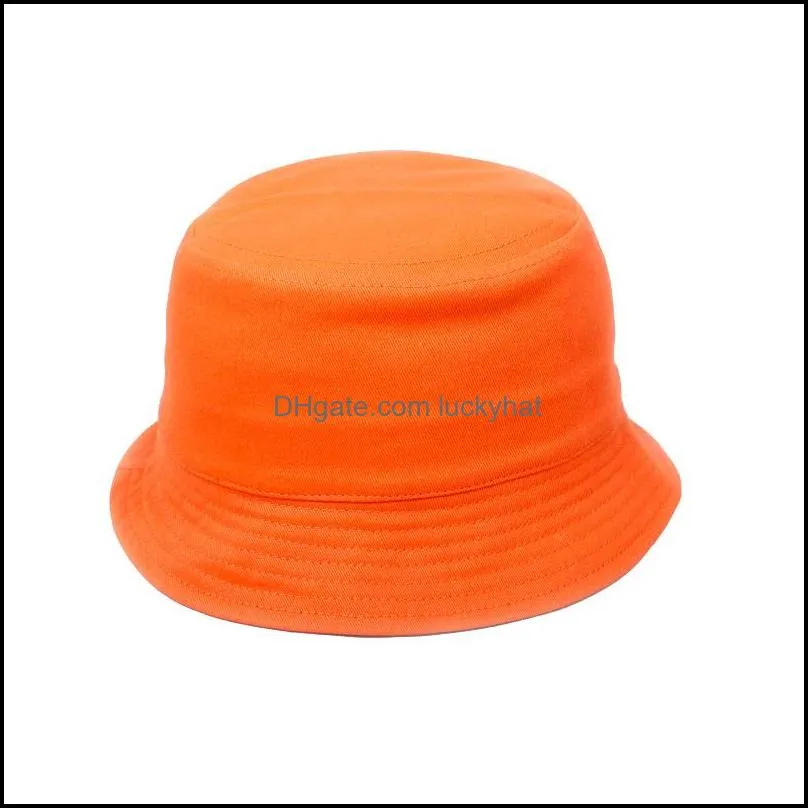 plain kids bucket hats baby boys girls caps fishing hat cotton sun hat children breathable summer beach hat 814 q2