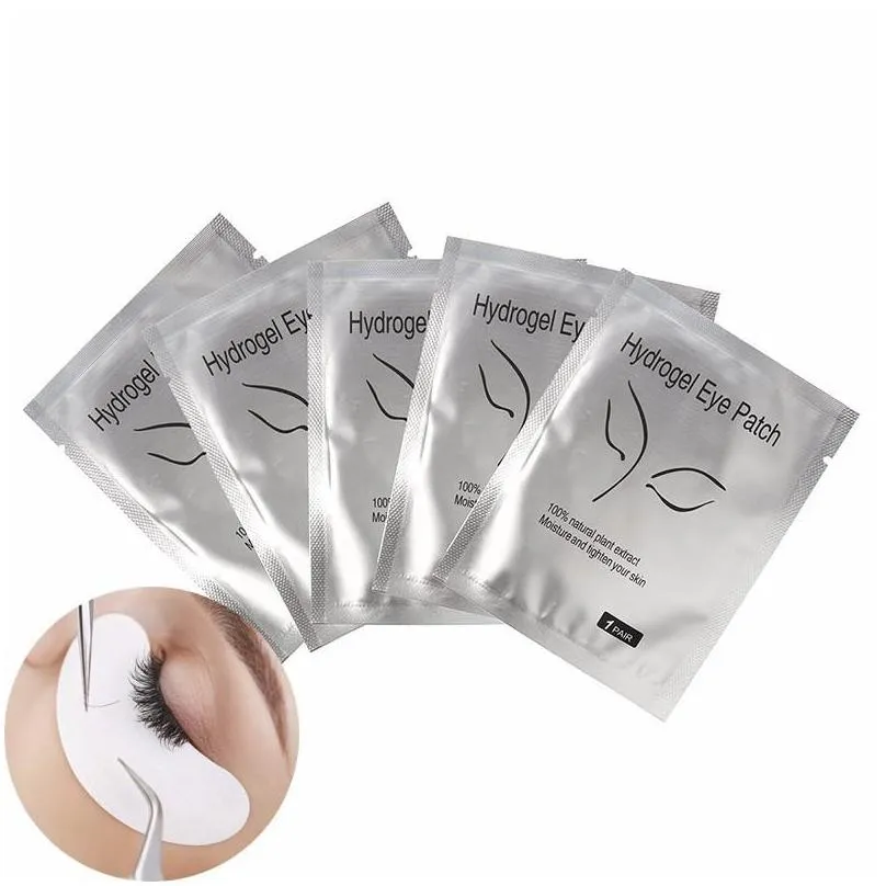 100 pairs grafted cotton eyelashes eye maskes eyelash extension surface eyelashes paper sticker lsolation pad make up
