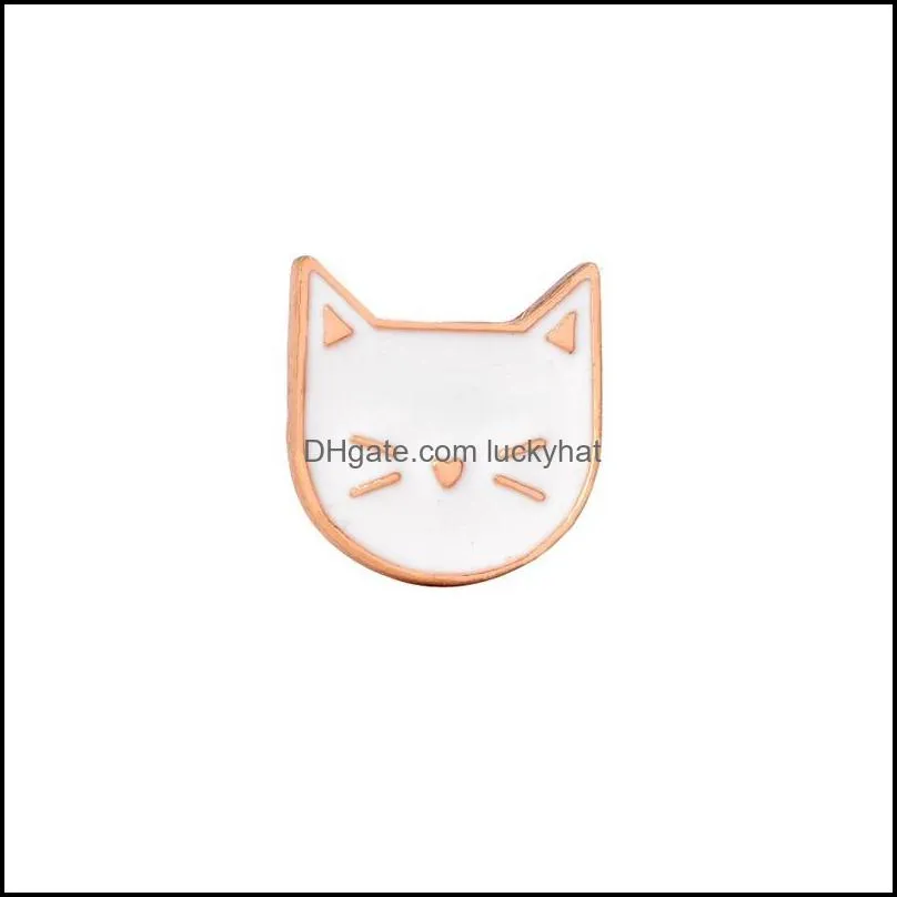 hot cartoon cute cat animal enamel brooch pin badge decorative jewelry style brooches for women gift t353 677 t2