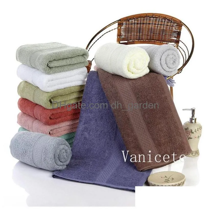 cotton plain color adult bath towel wash face towels solid colors thickened soft water uptake washcloth t9i002153