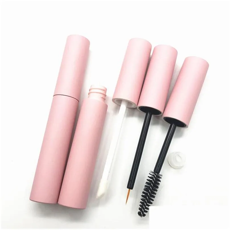 20/50/100pcs 10ml pink lip gloss tubes lip bottle empty eyeliner mascara cosmetic container packing