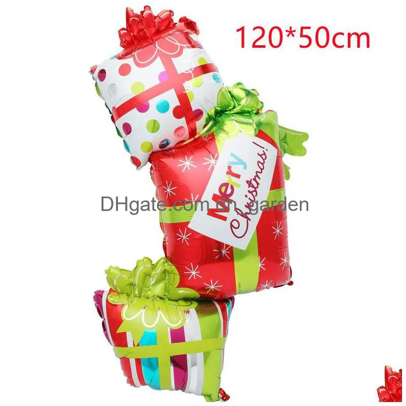 christmas party supplies santa claus aluminum membrane balloon atmosphere decoration gift balloon