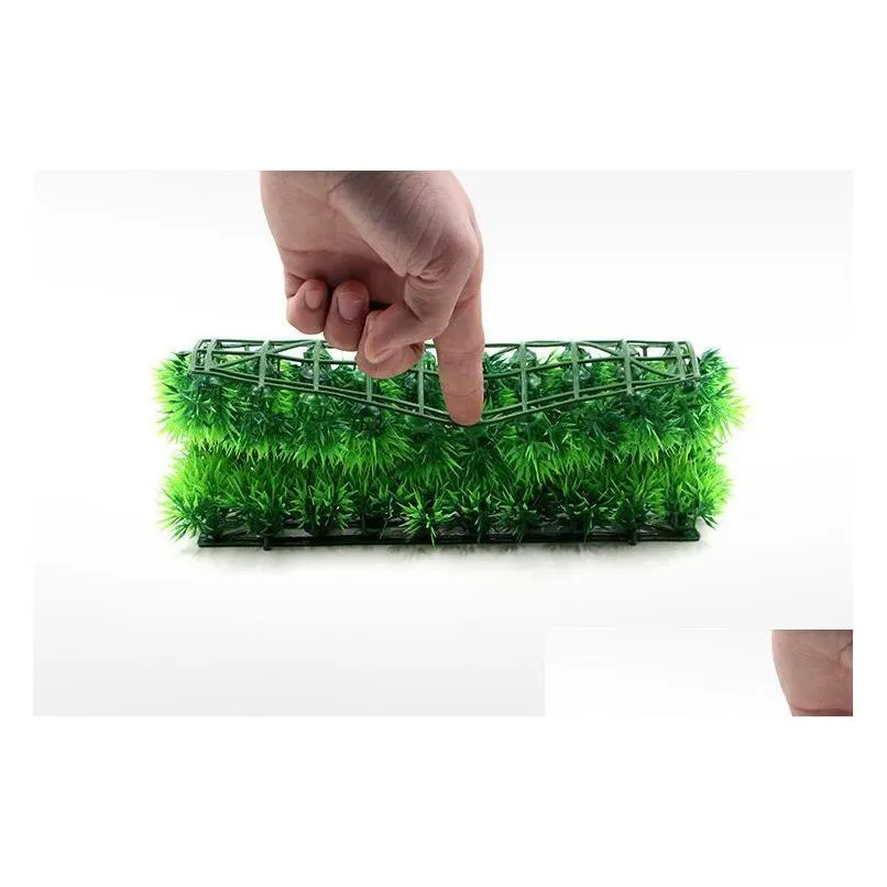 artificial turf artificial grass artificial lawn mat pet food mat 40x60cm 25x25cm 12.5x12.5cm plastic fish tank fake grass lawn