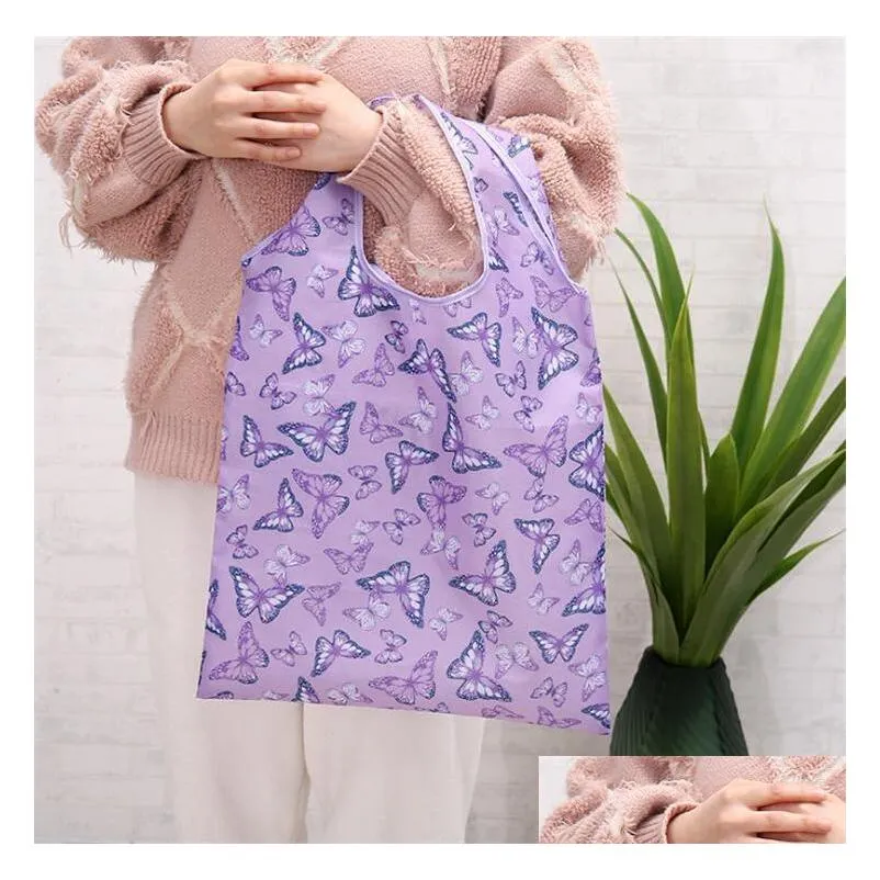 large size home storage bags portable shopping bag foldable grocery bag reusable tote bags ecofriendly pouch for outdoor