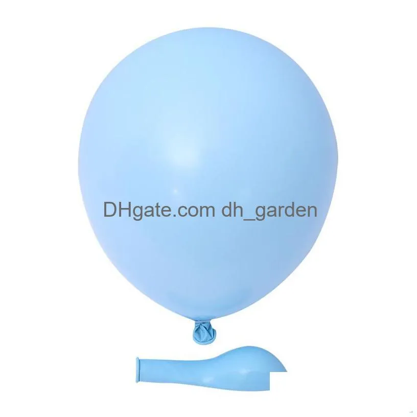 christmas party supplies blue ocean macaron latex balloon birthday decoration balloon chain set holiday