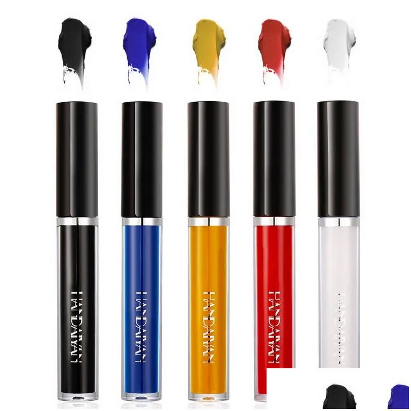 handaiyan diy liquid lipstick set 5 lipsticks colors moisturizer longlasting high pigment soft gog lip color makeup lip glaze