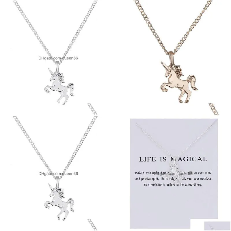 fashion jewelry necklace horse pendant necklace
